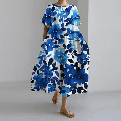 Vanessa – Vestido Largo Primaveral de Estilo Boho Relajado