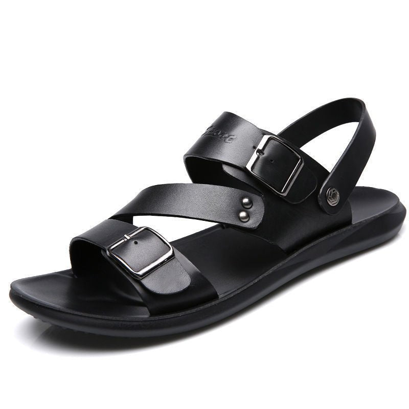 Nathan – Sandalias de Piel con Hebilla de Diseño Atemporal