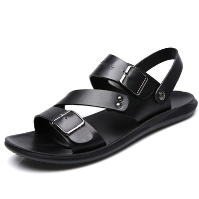 Nathan – Sandalias de Piel con Hebilla de Diseño Atemporal