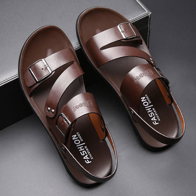 Nathan – Sandalias de Piel con Hebilla de Diseño Atemporal
