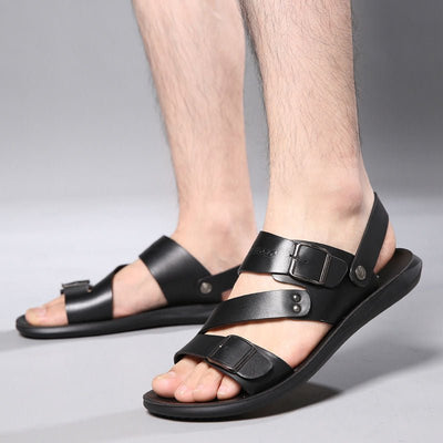 Nathan – Sandalias de Piel con Hebilla de Diseño Atemporal