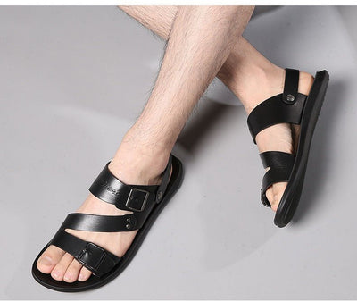 Nathan – Sandalias de Piel con Hebilla de Diseño Atemporal