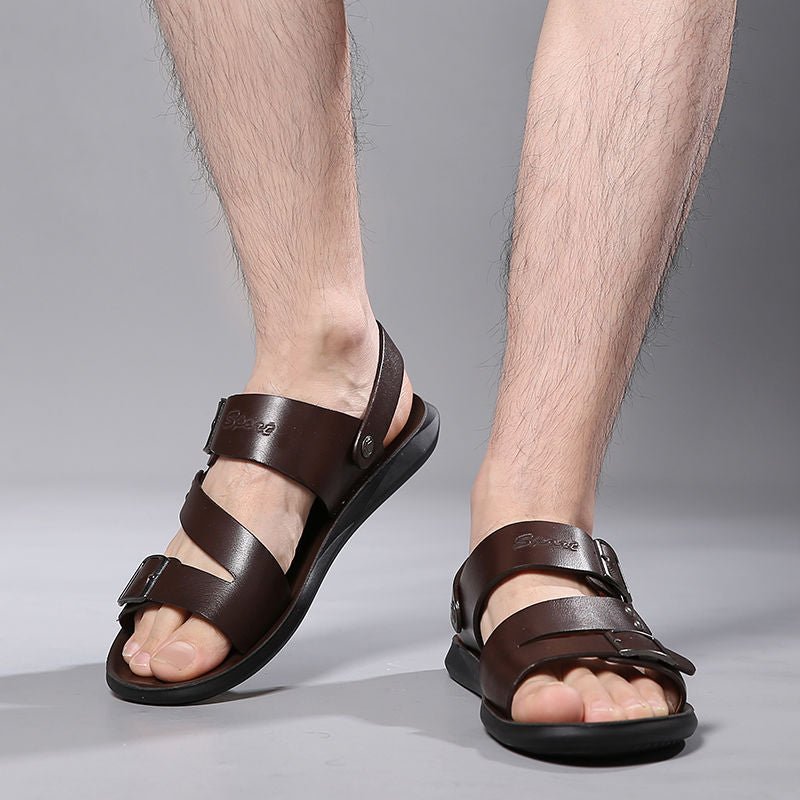 Nathan – Sandalias de Piel con Hebilla de Diseño Atemporal