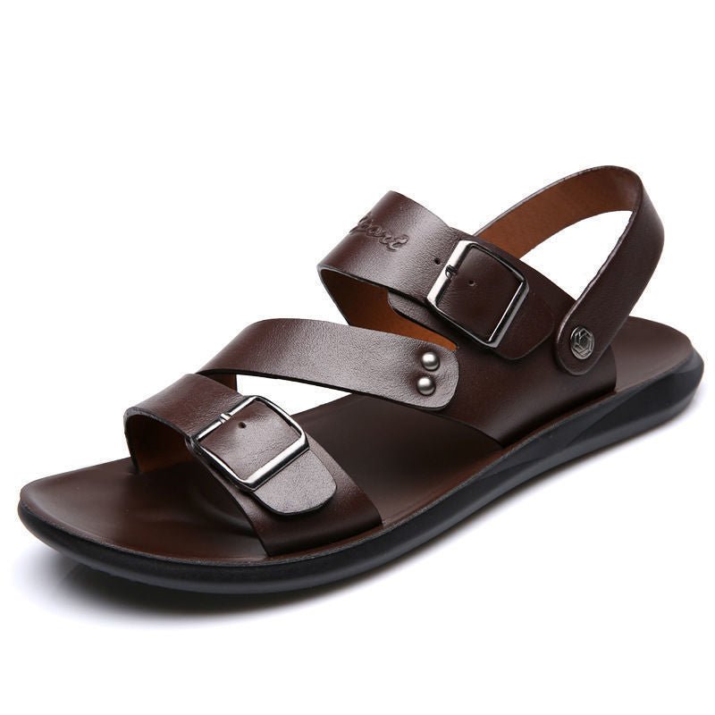 Nathan – Sandalias de Piel con Hebilla de Diseño Atemporal