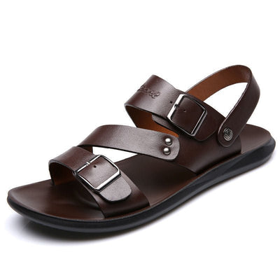 Nathan – Sandalias de Piel con Hebilla de Diseño Atemporal