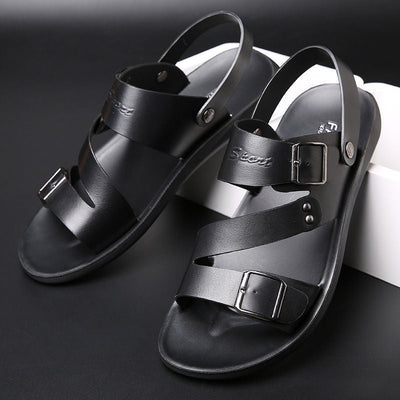 Nathan – Sandalias de Piel con Hebilla de Diseño Atemporal
