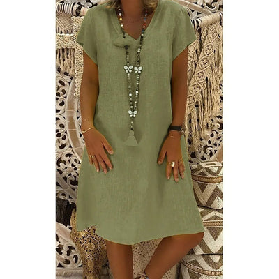 Felicia - Vestido de algodón holgado y casual