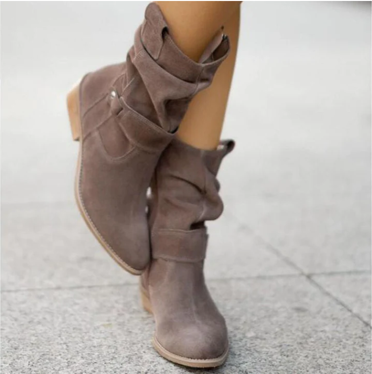 Elisa – Botines de Gamuza | Elegante & Cómodo