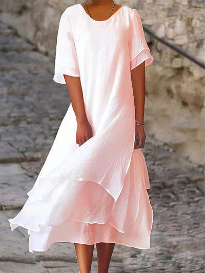 Ximena - Vestido casual con mangas cortas