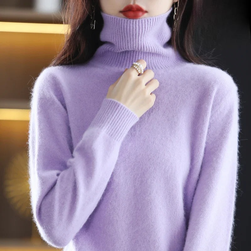 Letizia – Suéter Elegante de Cuello Alto