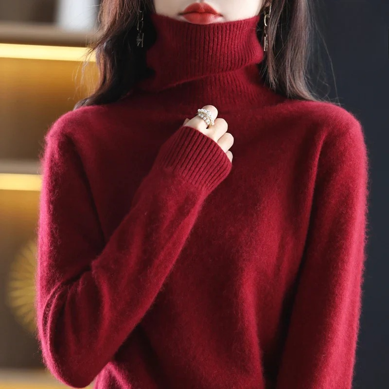 Letizia – Suéter Elegante de Cuello Alto