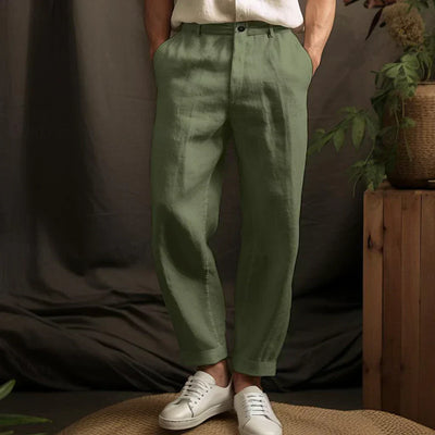 Paul - Pantalones de lino de corte relajado