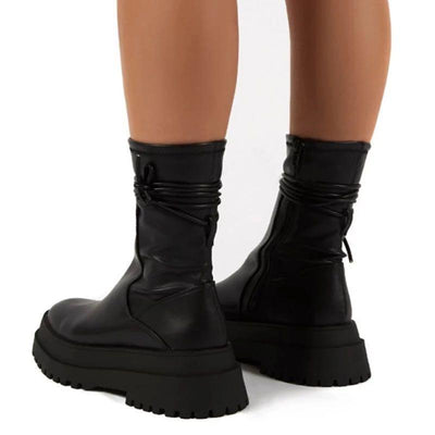 Monica - Botas de Cuero de Moda