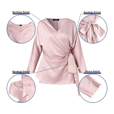 Alayah - Blusa ligera de seda para el verano