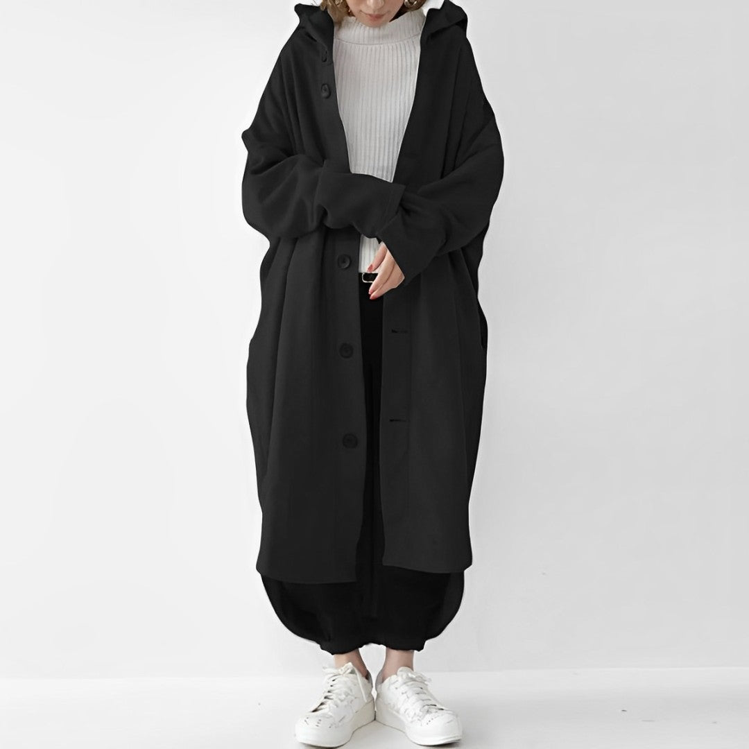 Jennica - Trenchcoat largo y holgado para mujeres