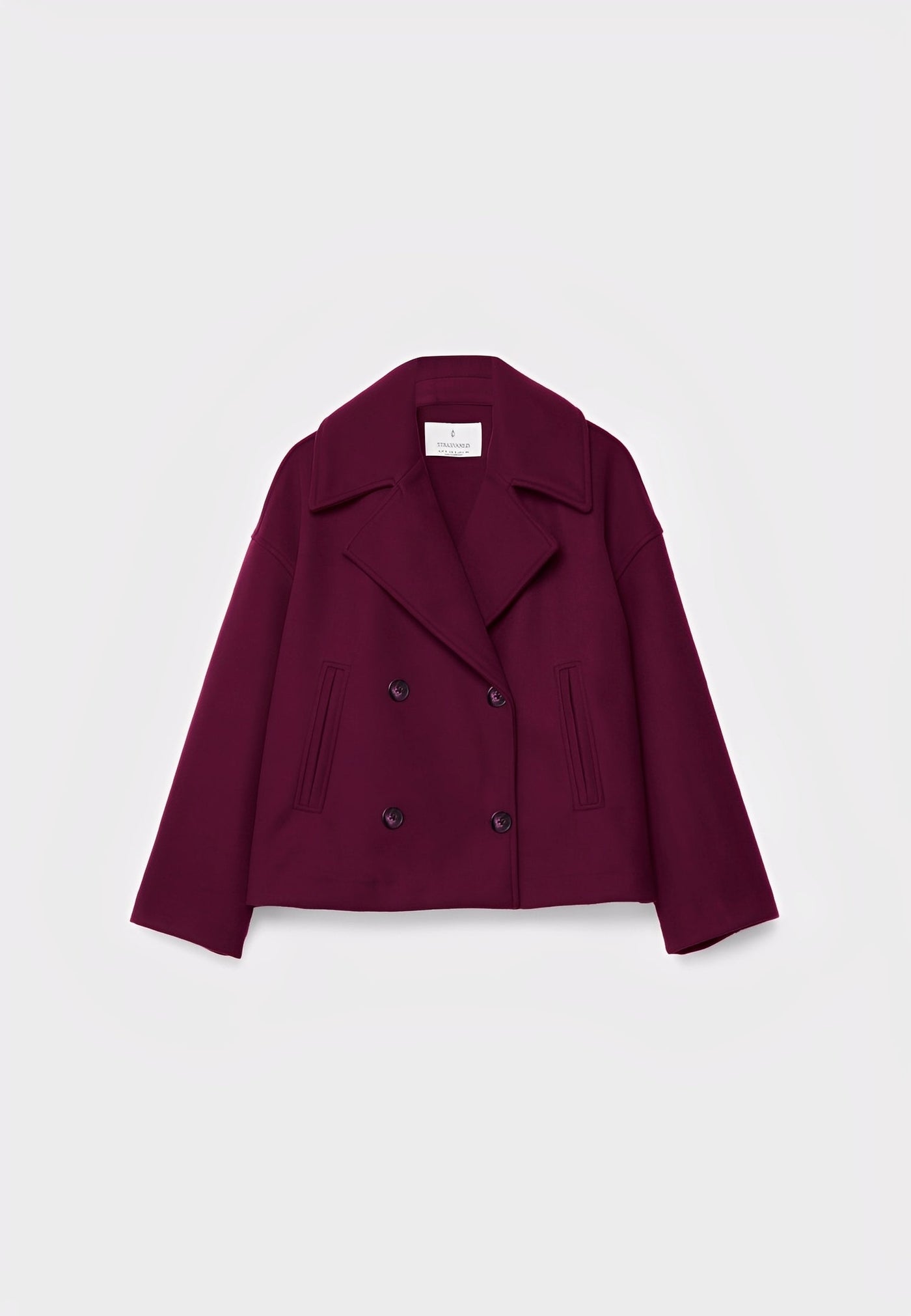 Claire – Corta Elegante Chaqueta de Doble Botonadura