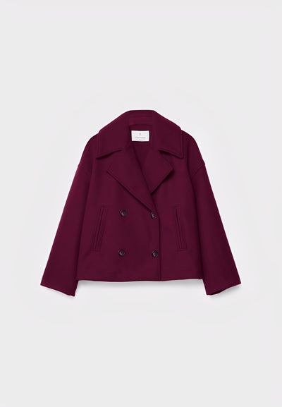 Claire – Corta Elegante Chaqueta de Doble Botonadura