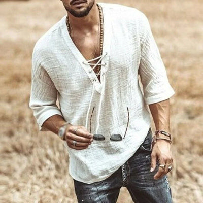 Glen - Camisa Casual de Lino