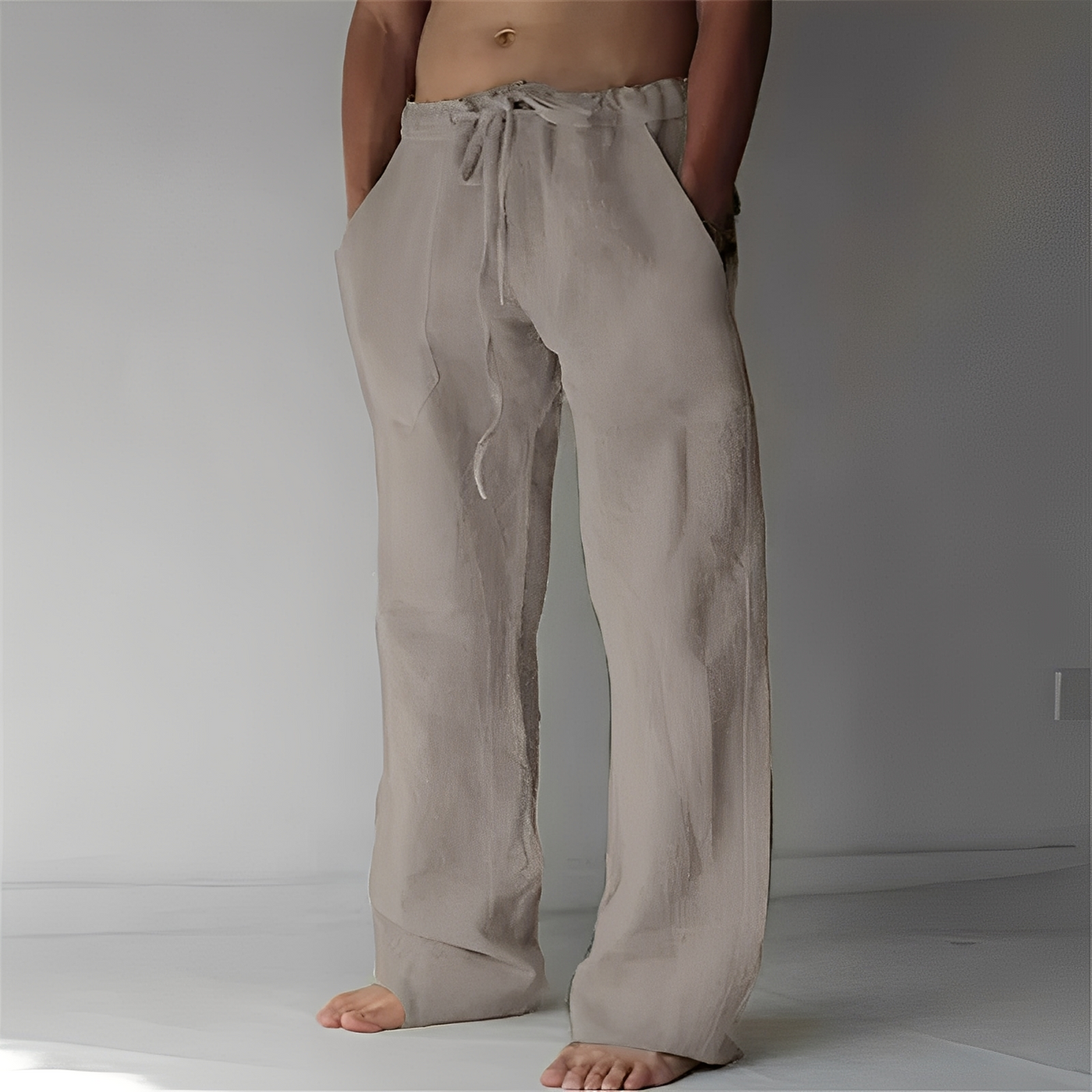 Arthur – Baggy Pantalones de Lino para Hombres