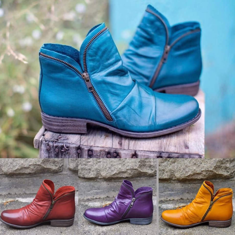 Hina - Botas de Cuero de Mujer a la Moda