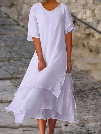 Ximena - Vestido casual con mangas cortas