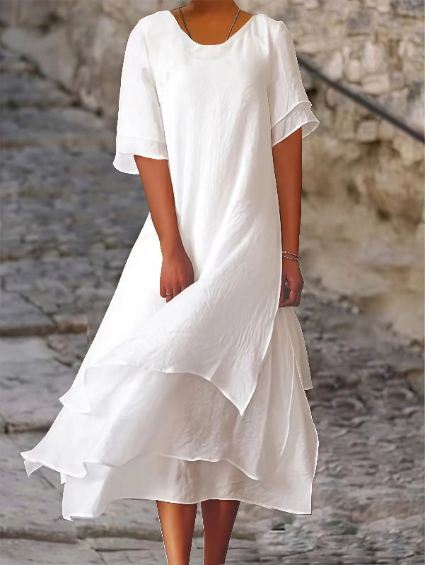 Ximena - Vestido casual con mangas cortas