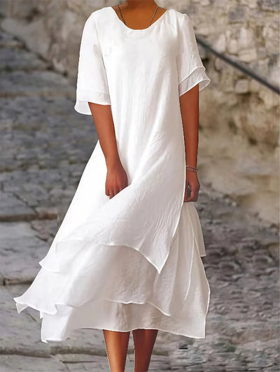 Ximena - Vestido casual con mangas cortas