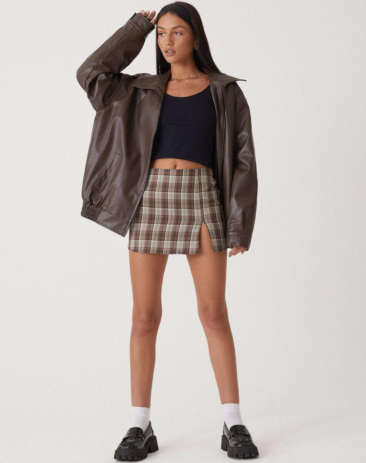 Ariane – Chaqueta de cuero para mujer en estilo oversize