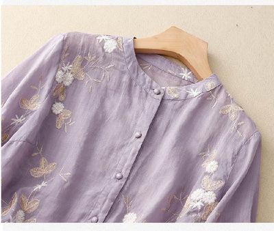 Elaine - Blusa Bordada Versátil