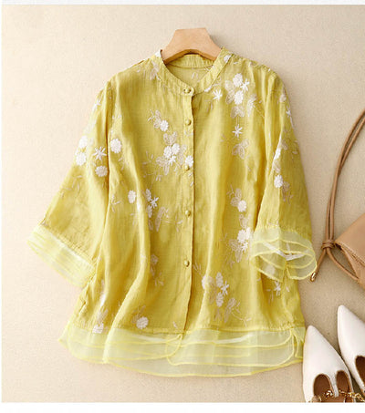 Elaine - Blusa Bordada Versátil