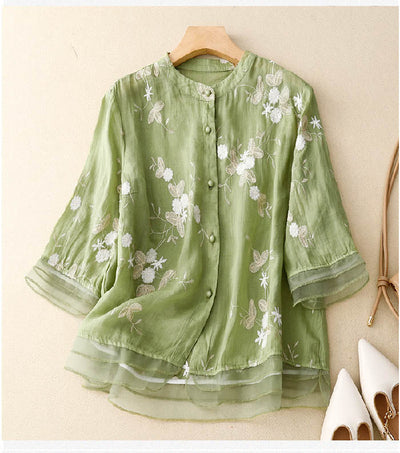Elaine - Blusa Bordada Versátil