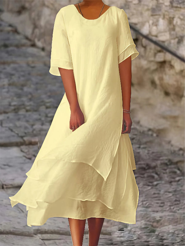 Ximena - Vestido casual con mangas cortas