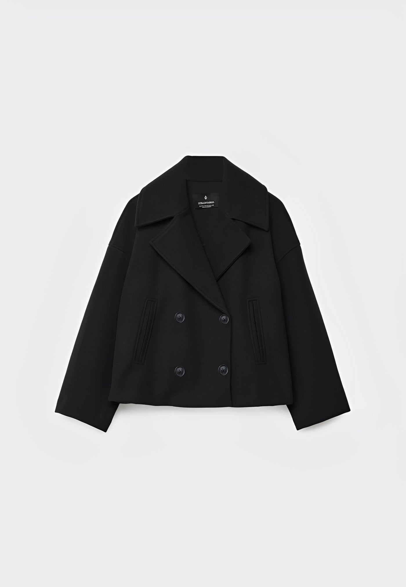 Claire – Corta Elegante Chaqueta de Doble Botonadura